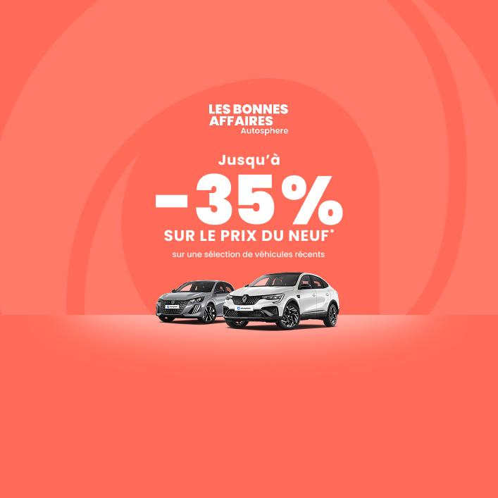 -35% sur le prix du neuf 