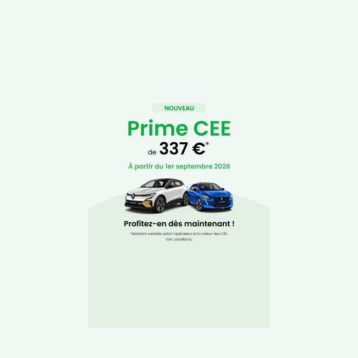 Prime CEE véhicule électrique d'occasion