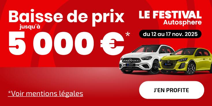 Le Festival Autosphere, du 12 au 17 novembre 2025 baisse de prix jusqu'à 5 000 €