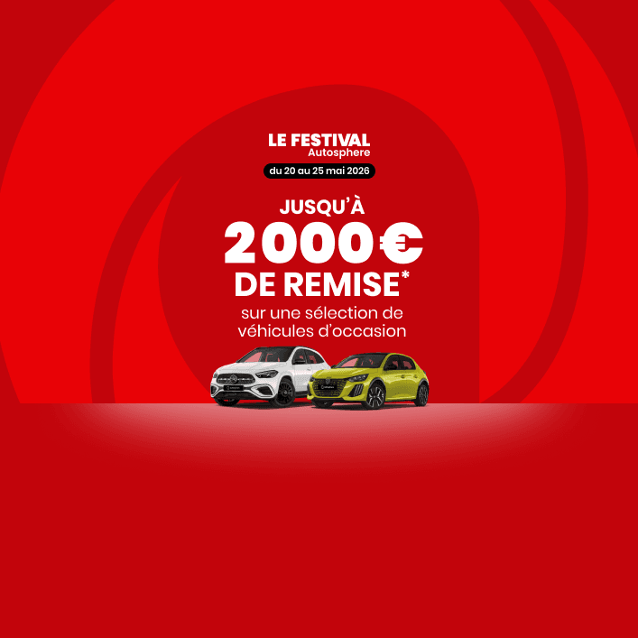 Jusqu'à 2000€ de remise sur une selection de véhicules d'occasion