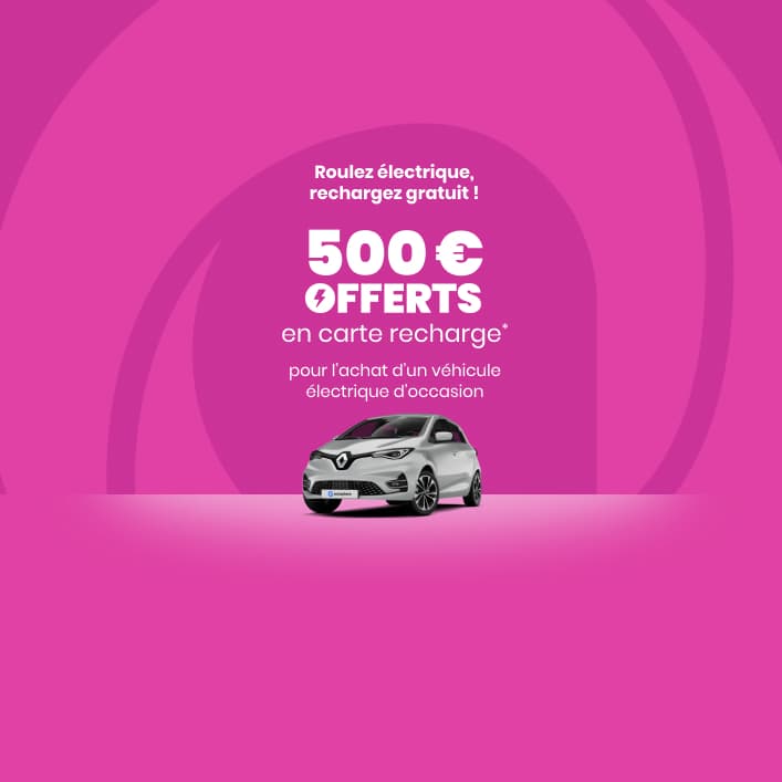 Roulez électrique Rechargez gratuit : 500€ de carte recharge offerts