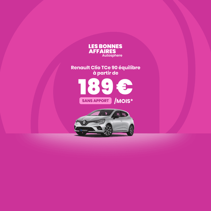 Renault Clio à 189 € par mois 