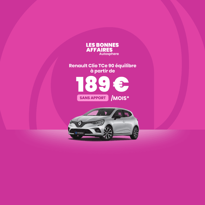 Renault Clio à 189 € par mois 