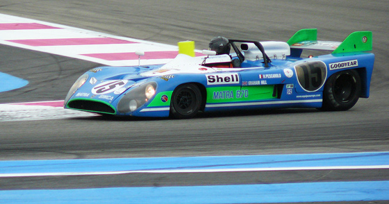 La Matra MS670 de Hill et Pescarolo vainqueur des 24 Heures du Mans 1972